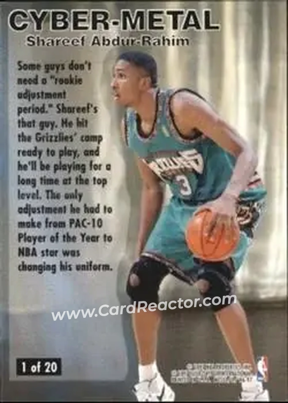 Back of Shareef Abdur-Rahim
