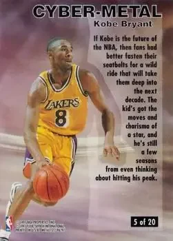 Back of Kobe Bryant