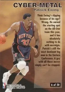 Back of Patrick Ewing