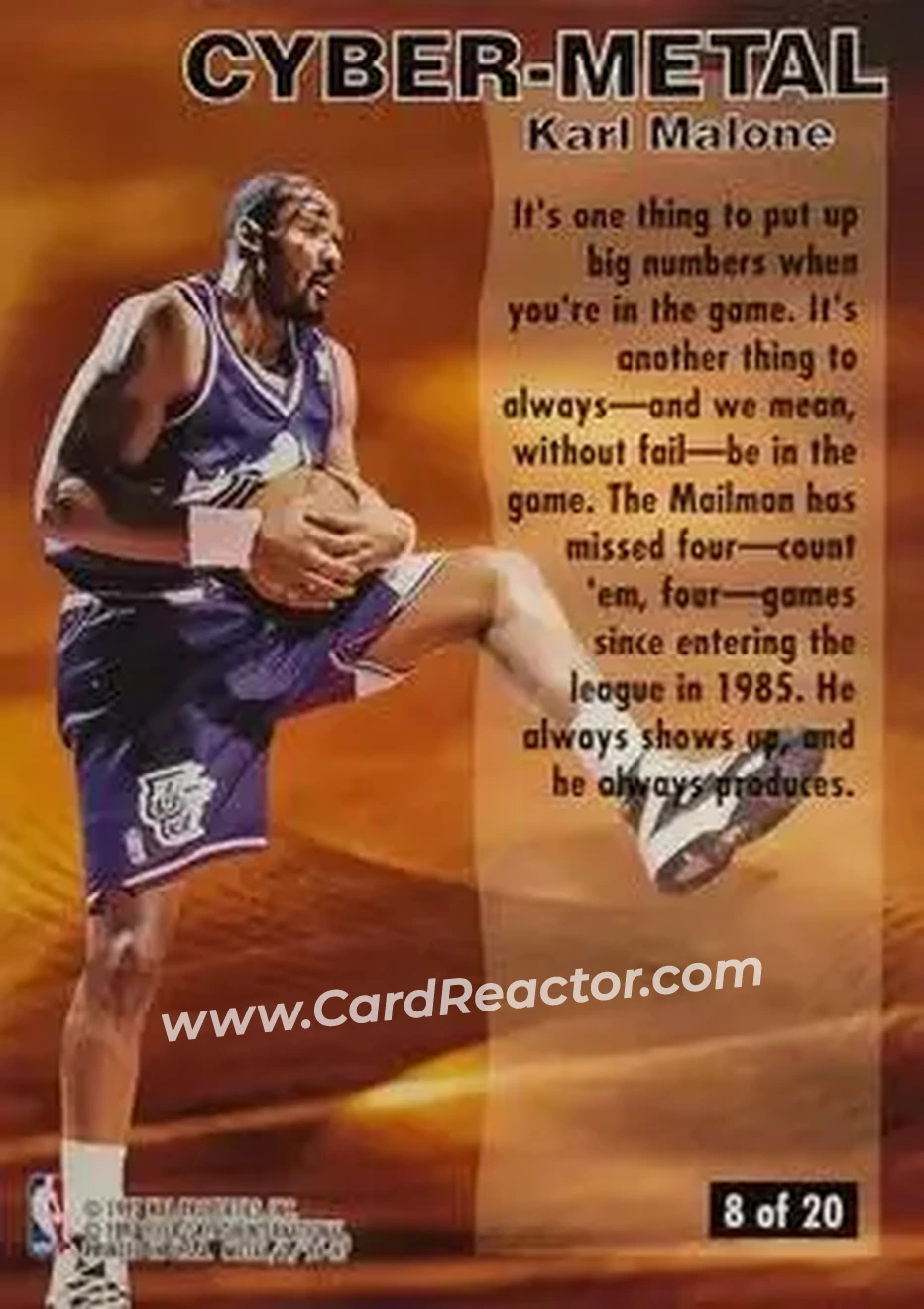Back of Karl Malone