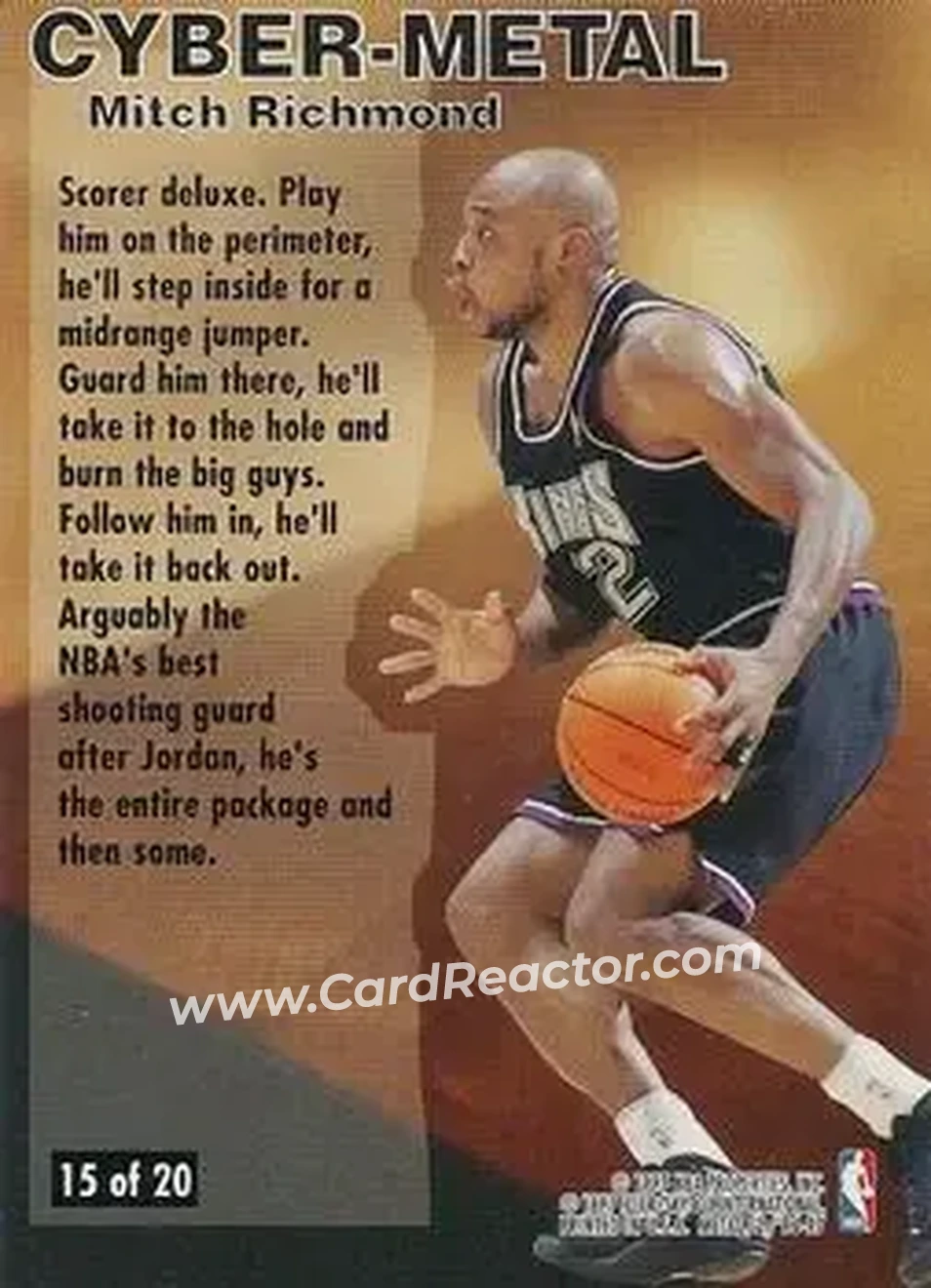 Back of Mitch Richmond