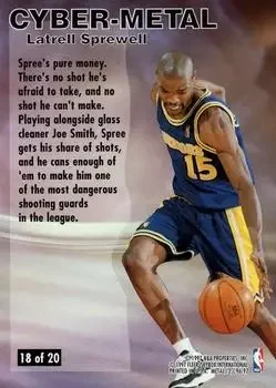 Back of Latrell Sprewell