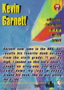 Back of Kevin Garnett