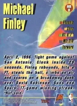 Back of Michael Finley