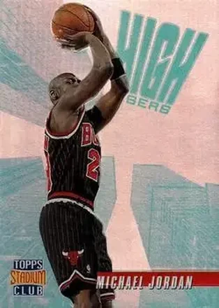1996-97 Stadium Club #HR14 High Risers Michael Jordan