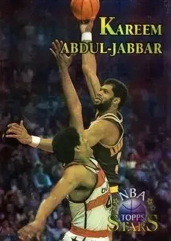 1996-97 Topps Stars #1 Finest Atomic Refractors Kareem Abdul-Jabbar