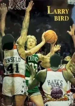 1996-97 Topps Stars #8 Finest Atomic Refractors Larry Bird