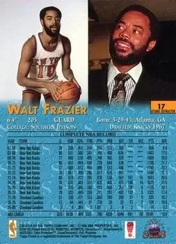 Back of Walt Frazier