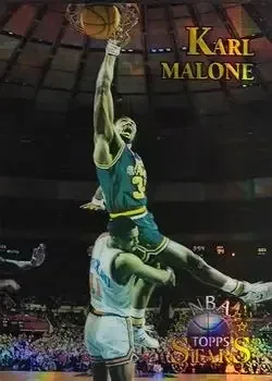 1996-97 Topps Stars #26 Finest Atomic Refractors Karl Malone