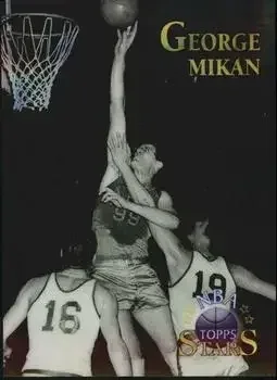 1996-97 Topps Stars #30 Finest Atomic Refractors George Mikan