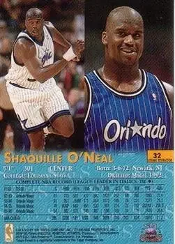 Back of Shaquille O'Neal