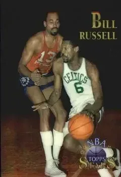 1996-97 Topps Stars #40 Finest Atomic Refractors Bill Russell