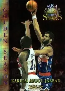 1996-97 Topps Stars #51 Finest Atomic Refractors Kareem Abdul-Jabbar