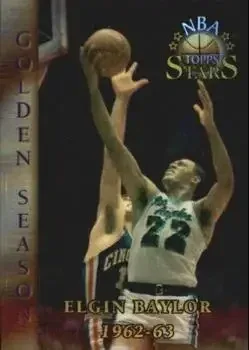 1996-97 Topps Stars #56 Finest Atomic Refractors Elgin Baylor
