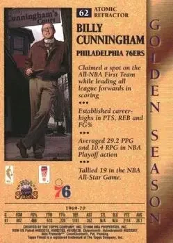 Back of Billy Cunningham