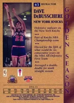 Back of Dave DeBusschere