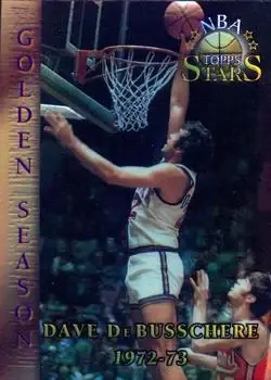 1996-97 Topps Stars - Finest Atomic Refractors #63 - Dave DeBusschere - New York Knicks - Front 1996-97 Topps Stars - Finest Atomic Refractors #63 - Dave DeBusschere - New York Knicks - Front