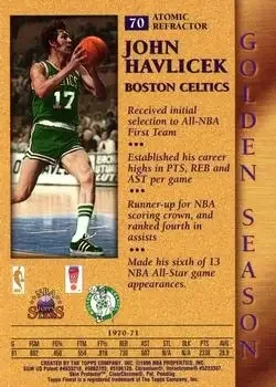 Back of John Havlicek