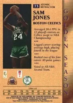 Back of Sam Jones