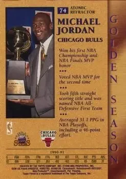 Back of Michael Jordan