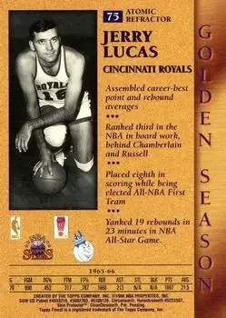 Back of Jerry Lucas