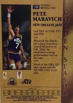 Back of Pete Maravich