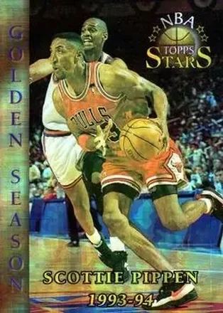 1996-97 Topps Stars #86 Finest Atomic Refractors Scottie Pippen