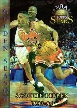 1996-97 Topps Stars #86 Finest Atomic Refractors Scottie Pippen