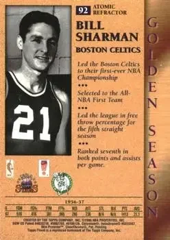 Back of Bill Sharman
