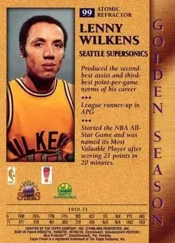 Back of Lenny Wilkens