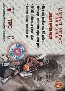Back of Michael Jordan