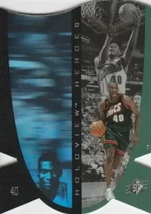 1997 SPx #H18 Holoview Heroes Shawn Kemp
