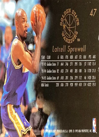Latrell Sprewell Rückseite