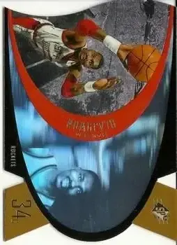 1997 SPx - Gold #SPX17 - Hakeem Olajuwon - Houston Rockets - Front