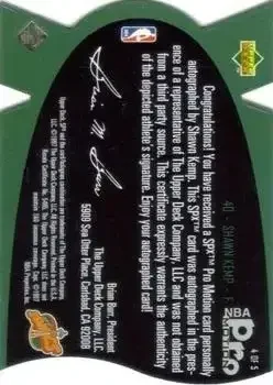 Back of Shawn Kemp