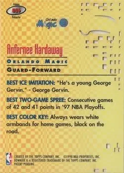 Back of Anfernee Hardaway