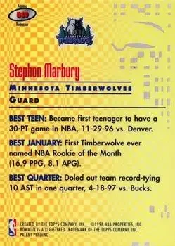 Back of Stephon Marbury