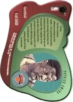 Back of Patrick Ewing