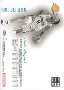 Back of Kobe Bryant