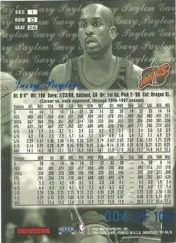Back of Gary Payton