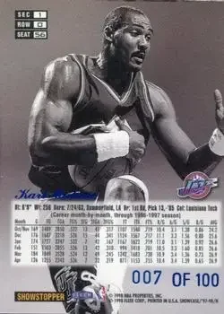 Back of Karl Malone