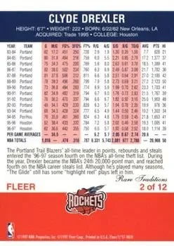 Back of Clyde Drexler