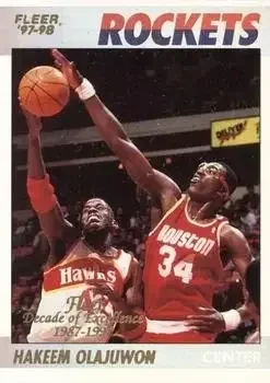 1997-98 Fleer #8 1997-98 Fleer Hakeem Olajuwon
