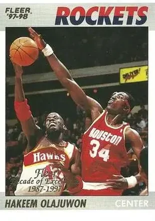 1997-98 Fleer #8 1997-98 Fleer Hakeem Olajuwon