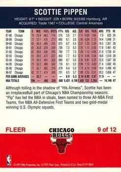 Back of Scottie Pippen
