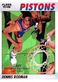 1997-98 Fleer #10 1997-98 Fleer Dennis Rodman
