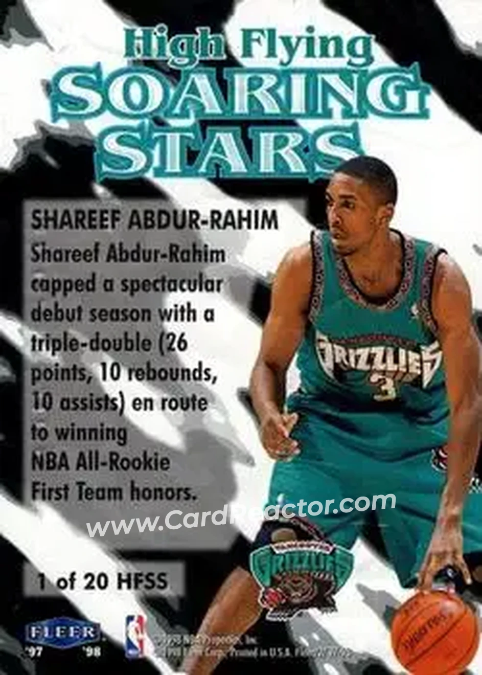 Back of Shareef Abdur-Rahim