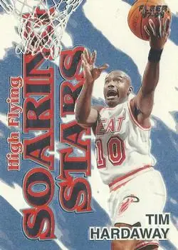 1997-98 Fleer - High Flying Soaring Stars #7 HFSS - Tim Hardaway - Miami Heat - Front