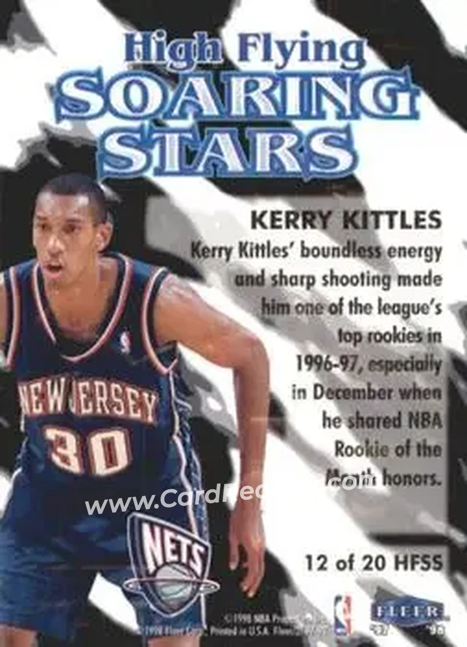 Back of Kerry Kittles