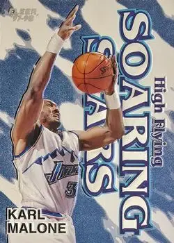 1997-98 Fleer - High Flying Soaring Stars #13 HFSS - Karl Malone - Utah Jazz - Front